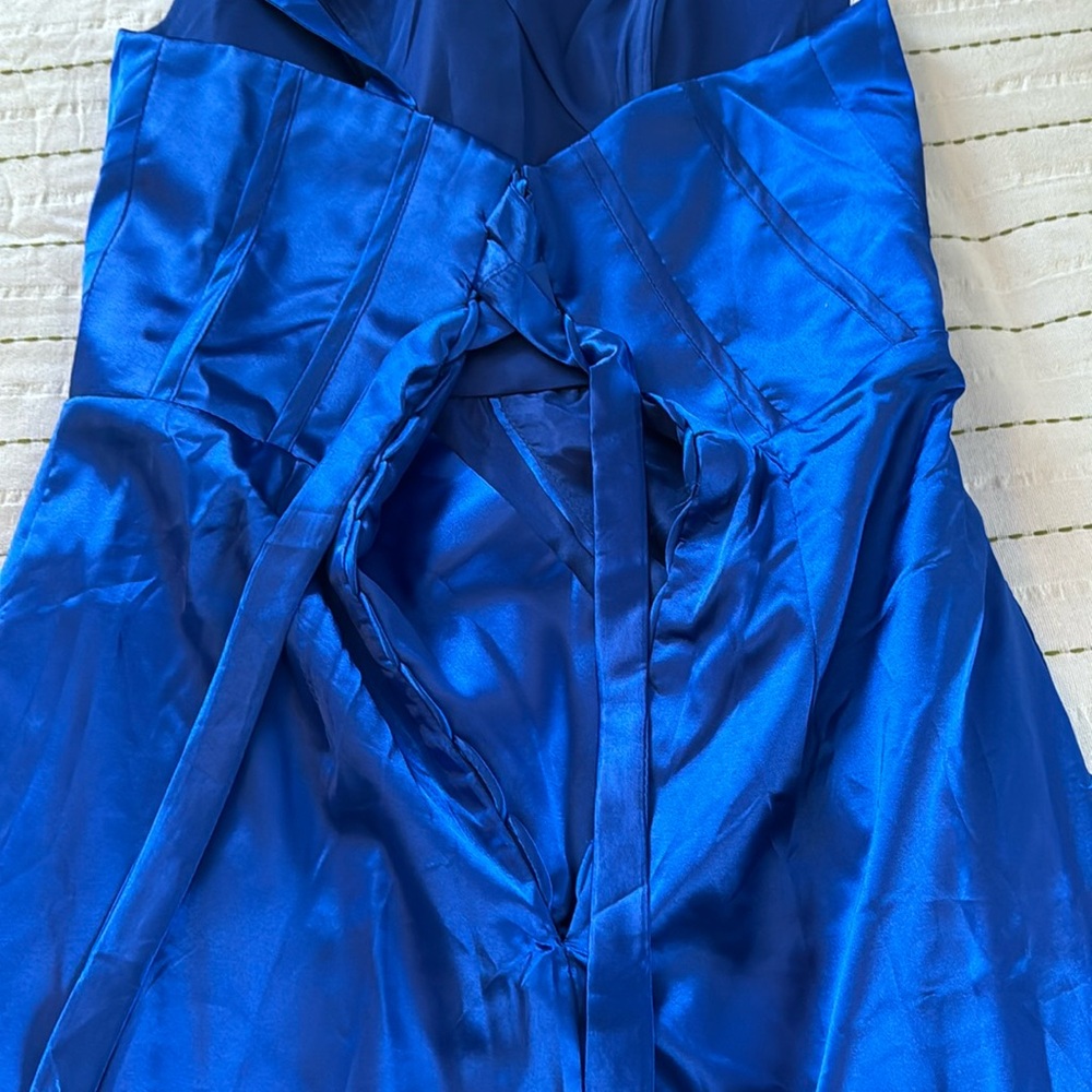 *NWOT long royal blue evening gown - Picture 2 of 8
